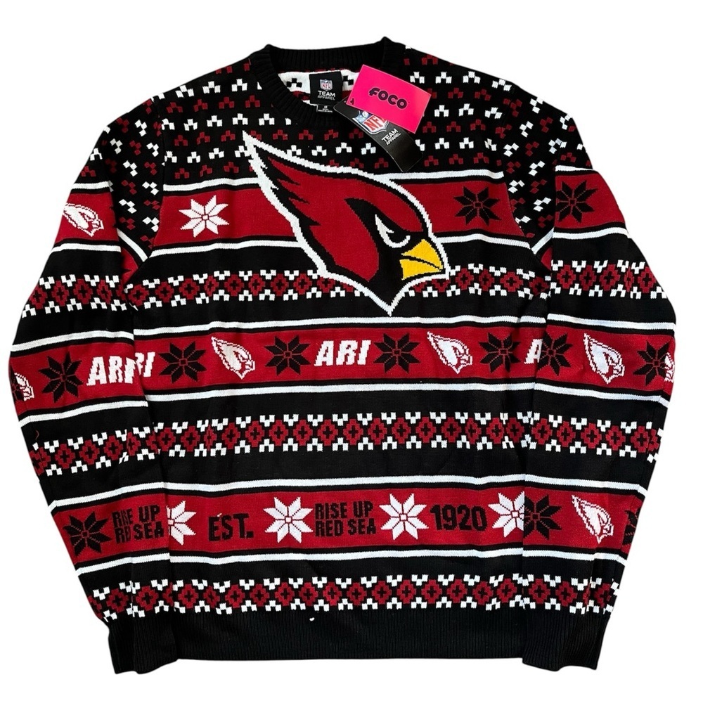 NFL Arizona Cardinals Ugly Crewneck Sweater